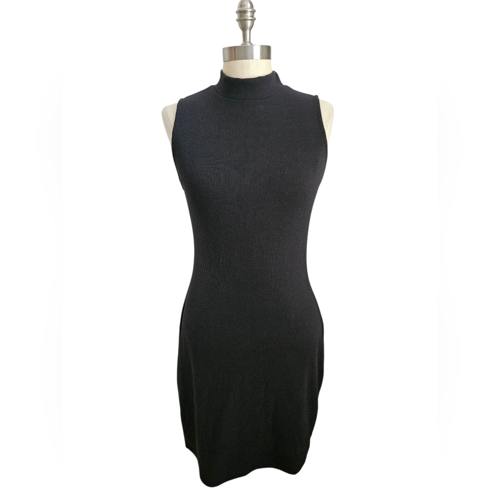 NWT BLUE BLUSH Sleeveless Cotton Blend Mock Neck Dress | SZ L